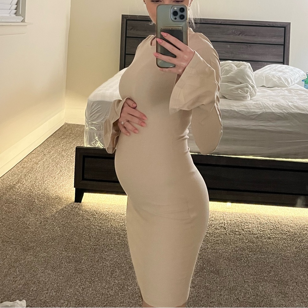 Flare Sleeve Mini Dress, NOT pregnancy dress. I just used it as it.